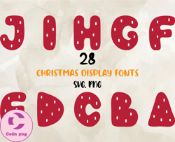 christmas display fonts vol 01, modern font, fonts for cricut, beauty font, font for t-shirts 51