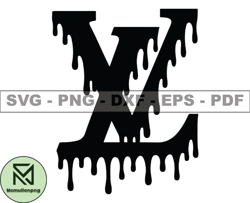 Louis Vuitton Svg,Lv Svg, LV Logo Svg,Lv Logo Dripping Svg, Fashion Brand Logo 05