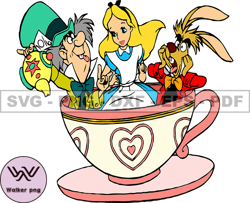 62 walker png march hare svg, mad hatter and dormouse png, disney mad character svg 64