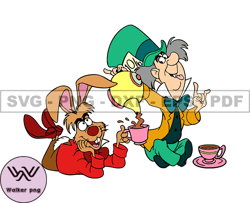 90 walker png march hare svg, mad hatter and dormouse png, disney mad character svg 95