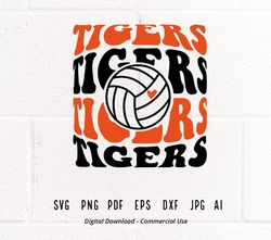 tigers volleyball svg png, tigers mascot svg, tigers svg, tigers school team svg, tigers cheer svg, stacked tigers svg ,