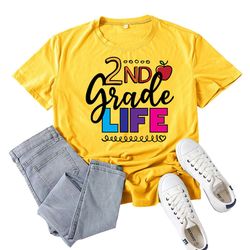 2nd grade life svg,2nd grade svg,second grade teacher svg,second grade svg,school shirt svg,teacher svg,back to school s