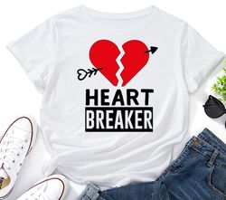 heart breaker svg, anti valentines day svg,valentines shirt svg,broken heart svg,valentines heart svg,cricut,silhoeutte