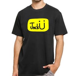 jack u logo t-shirt dj merchandise unisex for men, women free shipping