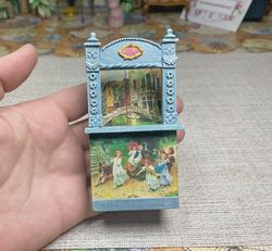 puppet theater 1:12. dollhouse miniature.