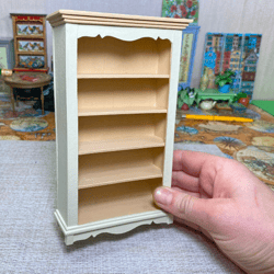 bookcase for a doll. miniature dollhouse. 1:12. furniture for dolls.