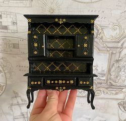 doll's wardrobe for accessories. 1:12. handmade wardrobe.