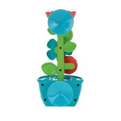 garden bath toy with flower and watering can - baby bath toy for boys and girls 18 months - toddler bath suction cup toy