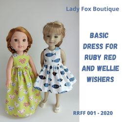 ruby red fashion friends and wellie wishers dress pattern.