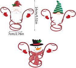 christmas decorations holiday wine bottle glass holders santa snowman wine bottle holder desktop organizer rack for bar