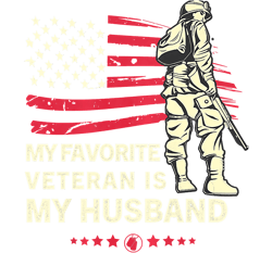womens american flag my favorite veteran is my husband women premium