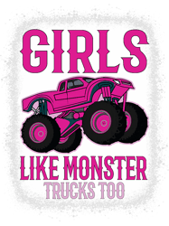 monster truck bleached car girls like monster trucks too, png, png for shirt, png files for sublimation, digital downloa