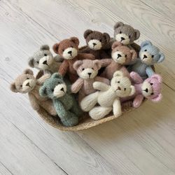 newborn photography prop toy teddy bear