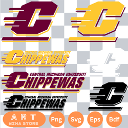 central michigan chippewas svg bundle , ncaa svg, ncaa bundle svg eps dxf png,digital download