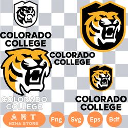 bundle logo colorado college tigers svg eps dxf png file