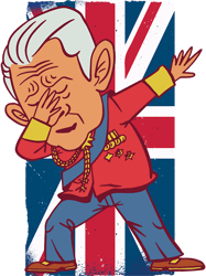 british king iii funny dabbing charles british flag mens kids