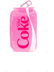 pink soda can