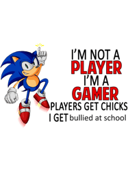 Im Not Player Im A Gamer Players Get Chicks I Get Bullied At School