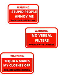 Human warning labels