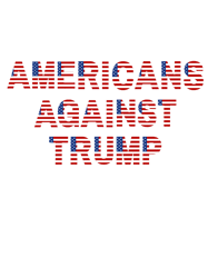 americans against trump usa flag font