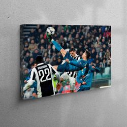 cristiano ronaldo canvas print, man cave wall art, ronaldo poster, cristiano ronaldo poster, workplace decor, trendy wal