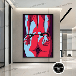 decorative wall art, nude body canvas, woman art, bedroom, new house gift ideas,nude canvas print, sexy body decor,bedro