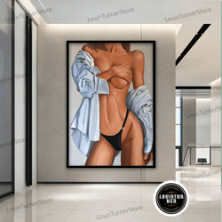 decorative wall art, nude sexy body,canvas wall art, home erotic wall art, nude wall decor above wall decor,classic nude