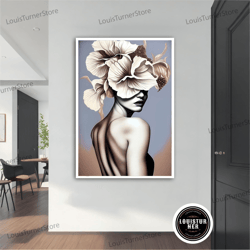 decorative wall art, beutiful woman modern canvas, modern painting, wall art, modern canvas, abstract art, canvas art, d