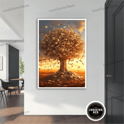 decorative wall art, tree canvas art, flower wall art, wall art, canvas art, framed canvas art, modern flower wall art,