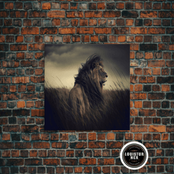 framed canvas ready to hang, lion wall art lion canvas majestic lion canvas wall art framed canvas print watercolor pain