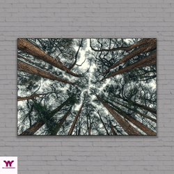 tree branch print, abstract tree large canvas, forest print tree wall art, forest wall art trees canvas print extra larg