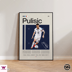christian pulisic canvas, usmnt canvas, soccer gifts, sports canvas, football player canvas, soccer wall art, sports bed