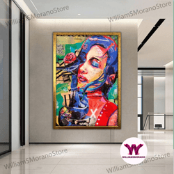 high quality decorative wall art, female body naked canvas wall art, woman body naked wall decor, minimalist line art gi