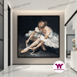 high quality decorative wall art, ballerina canvas painting, abstract ballerina print wall art, ballerina canvas wall de