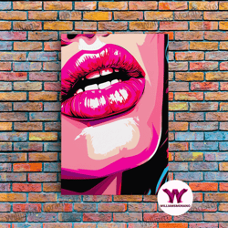 decorative wall art, pop art canvas, girly wall art, make up wall art, comic pop art, canvas print, wall art, vertical p