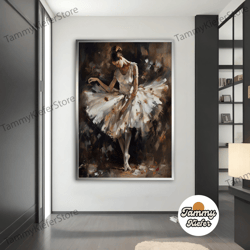 decorative wall art, decorate the living room, bedroom and workplace, ballerina canvas, effect ballerina girl painting,b