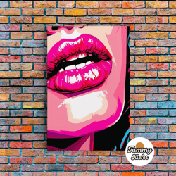 high quality decorative wall art, pop art canvas, girly wall art, make up wall art, comic pop art, canvas print, wall ar