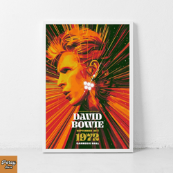 david bowie music canvas rock band concert gig vintage print wall art decor canvas canvas