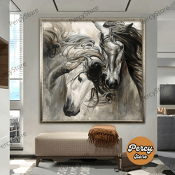 wall decoration canvas painting - living room bedroom home and office wall decoration canvas art, bronco wall art, horse