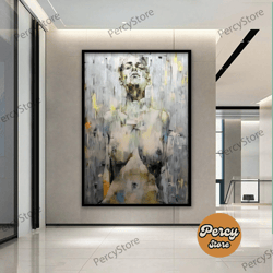 wall decoration canvas painting - living room bedroom home and office wall decoration canvas art, female body naked canv