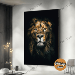 wall decoration canvas painting - living room bedroom home and office wall decoration canvas art, lion canvas wall art,
