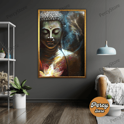 wall decoration canvas painting - living room bedroom home and office wall decoration canvas art, buddha canvas wall art