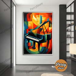 wall decoration canvas painting - living room bedroom home and office wall decoration canvas art, piano canvas wall art,