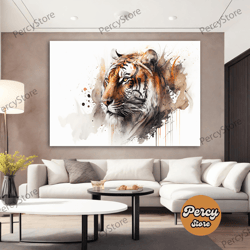 wall decoration canvas painting - living room bedroom home and office wall decoration canvas art, tiger canvas wall art,