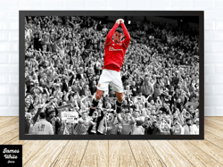 ronaldo football canvas canvas wall art family decor, home decor, frame option-1