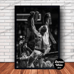 conor mcgregor boxing poster canvas wall art family decor, home decor, frame option-1