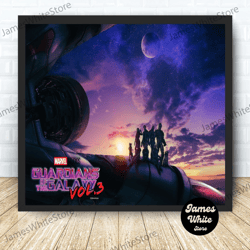 guardians of the galaxy movie poster canvas wall art family decor, home decor, frame option