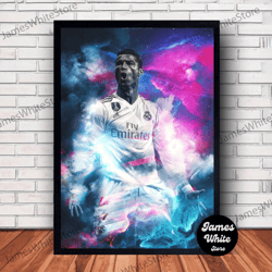 ronaldo football poster canvas wall art family decor, home decor, frame option-2