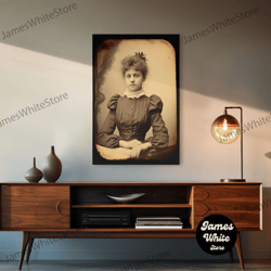 framed canvas ready to hang, victorian portrait, victorian photos, antique photograph, canvas print, wall art, vertical