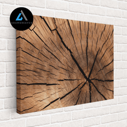 decorative wall art, wood canvas, tree ring canvas, wood texture poster print, wood decor, modern art, wood print extra